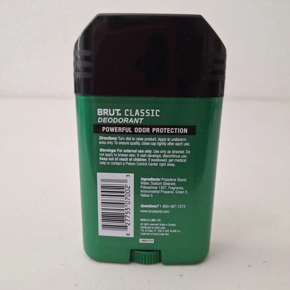 Discontinued Brut Classic Deodorant Antiperspirant Original Formula NOS, 2 PACK